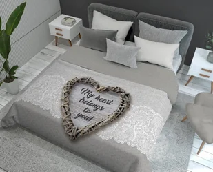 Detexpol Narzuta na łóżko 220 x 240 cm Moje serce K024 - Narzuty - miniaturka - grafika 1