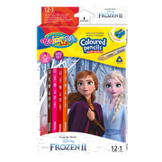 Przybory szkolne - Colorino Kids - Kredki ołówkowe trójkątne Frozen 12 kol. - miniaturka - grafika 1