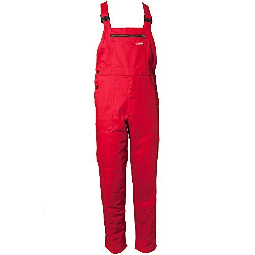 Planam Rozmiar 110 męskie spodnie BW 290 cargo ogrodniczki średnio czerwone model 0173