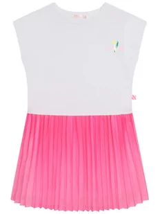Billieblush Sukienka codzienna U12799 Biały Regular Fit - Sukienki i spódniczki dla dziewczynek - miniaturka - grafika 1