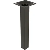 Zawiasy, okucia i inne akcesoria - Noga meblowa kwadratowa 20 cm czarna - miniaturka - grafika 1