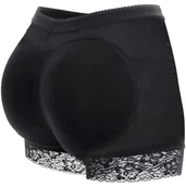 Majtki damskie - Majtki Push Up Popraw Kształt Pupy Koronka Czarne Xl - miniaturka - grafika 1