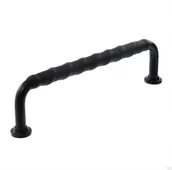 Zawiasy, okucia i inne akcesoria - Uchwyt meblowy podłużny 1353 128 Czarny z Czarną Skórą - miniaturka - grafika 1