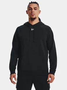 Męska bluza z kieszenią kangurka Rival Fleece Under Armour 1379757-001 Czarny - Bluzy męskie - miniaturka - grafika 1