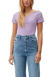 Q/S by s.Oliver T-shirt damski, krótki rękaw, Fioletowy #Aa98a9, S - Koszulki i topy damskie - miniaturka - grafika 1