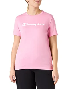 Champion Damska koszulka z logo Legacy American Classics Regular S/S, gorący róż, M - Koszulki i topy damskie - miniaturka - grafika 1