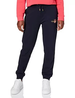 Spodnie damskie - GANT Damskie spodnie rekreacyjne Archive Shield Sweat Pant, niebieski (Evening Blue), S - grafika 1