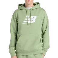 Bluzy męskie - Bluza męska New Balance MT43904AAR - zielona - miniaturka - grafika 1