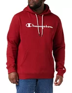 Bluzy męskie - Champion Męska bluza z kapturem American Classics, karminowoczerwony, S - miniaturka - grafika 1