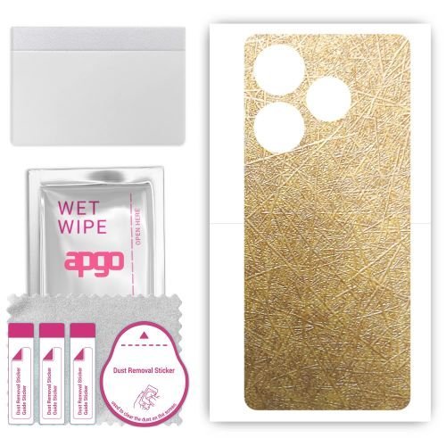 folia naklejka skórka strukturalna na TYŁ do Tecno Spark 20C - Tkanina Włókno - apgo SKINS