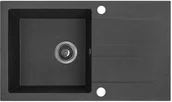 Zlewozmywaki - LAVEO AQ.901-1011011 / AQUAFORM / MARANELLO / ZLEW GRANIT CZARNY , 44X76CM , 1K+OC , SYFON / - miniaturka - grafika 1