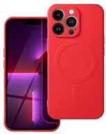 Etui i futerały do telefonów - Futerał SILICONE MAG COVER kompatybilny z MagSafe do IPHONE 17 Pro czerwony - miniaturka - grafika 1