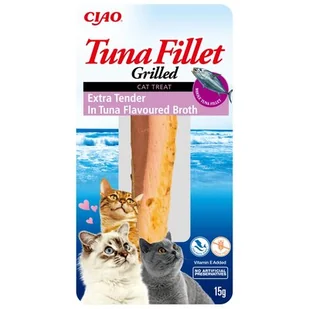 INABA  Tuna Fillet dla kota - Extra delikatny filet z tuńczyka w bulionie z tuńczyka 15g - Przysmaki dla kotów - miniaturka - grafika 1