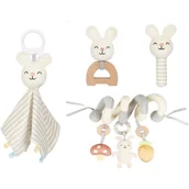 Kosmetyki kąpielowe dla dzieci - eliNeli Gift Set 4 in 1 zestaw upominkowy dla niemowląt Bunny 1 szt. - miniaturka - grafika 1