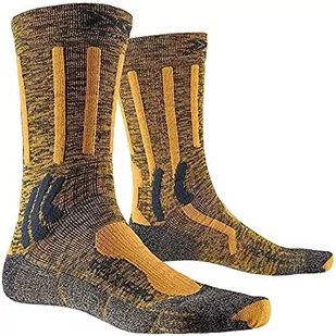 X-SOCKS Unisex X skarpety Trek X merynosów skarpety na zewnątrz Trekking wędrówki spacery męskie damskie skarpety charcoal mais melange/Grey/Black 42-44 - Skarpetki męskie - miniaturka - grafika 1