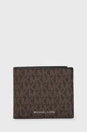 Portfele - Michael Kors portfel męski kolor brązowy - miniaturka - grafika 1