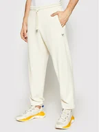 Spodnie sportowe męskie - Reebok Spodnie dresowe Cl Nd GS9157 Beżowy Regular Fit 4064054337822 - miniaturka - grafika 1