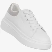 Sneakersy damskie - Sneakersy Damskie BIG STAR Buty Półbuty Sportowe Na Platformie Białe SS274245 Biały 37 - miniaturka - grafika 1