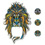 Korkociągi i otwieracze - Otwieracz do butelek stalowy, lew - miniaturka - grafika 1