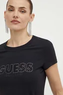 Koszulki sportowe damskie - Guess t-shirt damski kolor czarny W4GI14 J1314 - miniaturka - grafika 1