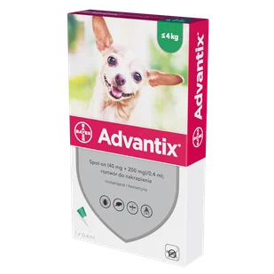BAYER Advantix Spot-on - mniej niż 4kg - Artykuły przeciw pasożytom - miniaturka - grafika 1