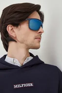 Okulary przeciwsłoneczne - Armani Exchange okulary przeciwsłoneczne męskie kolor granatowy - miniaturka - grafika 1