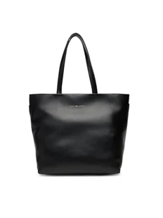 Tommy Hilfiger Torebka Th Logotape Tote AW0AW17693 Czarny - Torebki damskie - miniaturka - grafika 1
