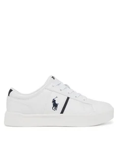 Polo Ralph Lauren Sneakersy Frazier RL01267100 Biały - Buty dla dziewczynek - miniaturka - grafika 1