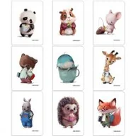 Zeszyty szkolne - Zeszyt A5/60K kratka PP Cute (9szt) NARCISSUS - miniaturka - grafika 1