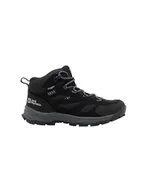 Buty dla chłopców - Jack Wolfskin Unisex Vojo Tour Texapore Mid K buty trekkingowe dla dzieci, Phantom, 30 EU - miniaturka - grafika 1