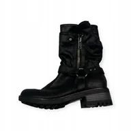 Botki damskie - Czarne botki damskie CARLOS 36,5 - miniaturka - grafika 1