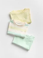 Bluzki dla niemowląt - Reserved - Bawełniany t-shirt 3 pack - złamana biel - miniaturka - grafika 1