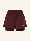 Spodenki damskie - Nike Szorty Treningowe 2 W 1 One Dri-Fit rot - miniaturka - grafika 1