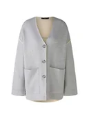 Swetry damskie - Oui Kardigan w kolorze szarym - miniaturka - grafika 1