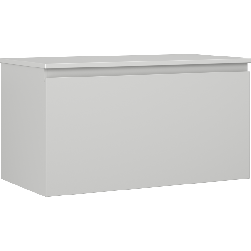 Mexen Orio szafka łazienkowa podumywalkowa 90 cm z blatem, 1 szuflada, szara mat - 91A10-09047-1-BFC62