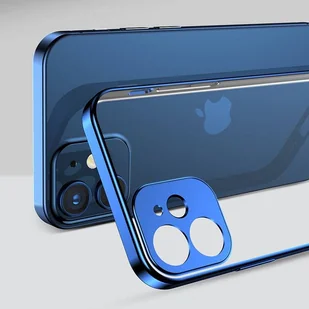 Joyroom New Beauty Series ultra cienkie przezroczyste etui z metaliczną ramką do iPhone 12 Pro złoty (JR-BP743) - Etui i futerały do telefonów - miniaturka - grafika 9