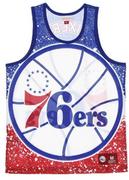 Koszykówka - Mitchell & Ness Koszulka bezrękawnik NBA Philadelphia 76ers Tank Top - miniaturka - grafika 1