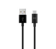 Kable USB - Xqisit USB C - USB A 3.0 1,5m (czarny) - miniaturka - grafika 1