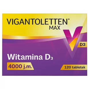 Vigantoletten Max 4000 j.m. x 120 tabl - Witaminy i minerały - miniaturka - grafika 1