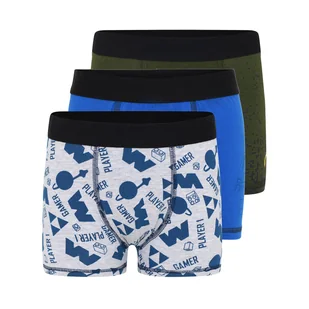 Dziecięce Bokserki LEGO COLLECTION M12010319 - 3 PACK BOXERSHORTS 12010319-590 – Granatowy - Majtki dla dzieci - miniaturka - grafika 1