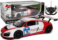 Zabawki zdalnie sterowane - Rastar Auto R/C Audi R8 LMS 1:14 Biało-Czerwone 6025 - miniaturka - grafika 1