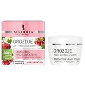 Kremy do twarzy - Afrodita Grapes, Bogaty Krem Odżywczy, 50ml - miniaturka - grafika 1