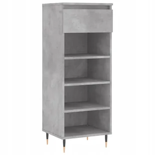 Szafka na buty, szarość betonu, 40x36x105 cm - Szafki na buty - miniaturka - grafika 1