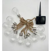 Lampy ogrodowe - Girlanda solarna żarówki 6 x 10 x 380 cm - miniaturka - grafika 1