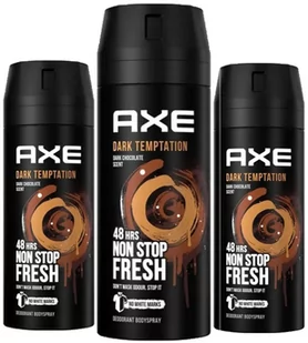 Axe Dezodorant w aerozolu Dark Temptation 3 X150ml - Dezodoranty i antyperspiranty męskie - miniaturka - grafika 1