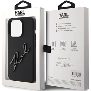 Karl Lagerfeld KLHCP15XSKSBMCK iPhone 15 Pro Max 6.7" czarny/black hardcase Silicone Karl Script - Etui i futerały do telefonów - miniaturka - grafika 11