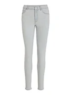Spodnie damskie - Vila Dżinsy damskie Skinny Fit Mid-Rise, jasnoniebieski (light blue denim), S / 31L - miniaturka - grafika 1