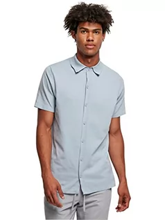 Koszule męskie - Urban Classics Męska koszula z dzianiny, niebieski, S - grafika 1
