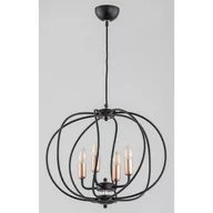 Lampy sufitowe - Alfa Daymon 61000.40 lampa wisząca zwis 4x40W E14 czarna/miedziana - miniaturka - grafika 1