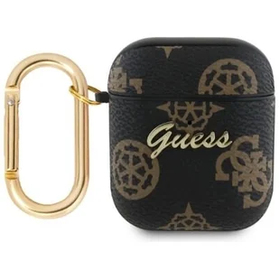 Etui na słuchawki GUESS 4G Hook do Apple AirPods 1/2 Czarny - Akcesoria do słuchawek - miniaturka - grafika 1
